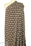 earthtones art deco graphic poly/span knit
