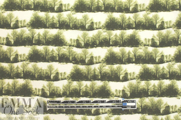 CA designer forest scene lightweight woven 1.875 yds