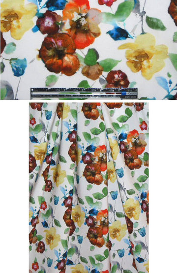 NY designer colorful floral nylon knit swimwear