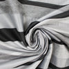 French novelty stripe woven - silver gray/black 1.5 yd