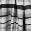 French novelty stripe woven - silver gray/black 2.25 yd