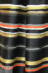 Mi11y tiger lily/green-gold/metallic novelty stripe woven