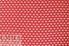 'emperor's fan' poly crepe print - red/ivory 2.125 yds