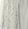 Dress to Ki11 applique' fringed border dotted chiffon 1.75 yd