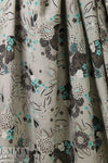 French flowery whimsy cotton crush woven