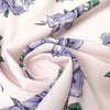 Italian 'violet roses' viscose crepe georgette .5 yds