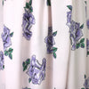Italian 'violet roses' viscose crepe georgette 1.25 yd