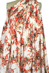 Carmen Marc Va1vo painerly floral poly crepe woven