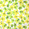 CA designer 'lemon-lime floral' poly crepe woven 1.5 yd