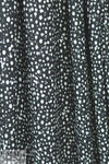 Rebecca Tayl0r speckles on black stretch crepe woven 1.75 yd