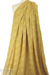 teeny flowers drapey lightweight woven - yellow 1.375 yd