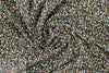 teeny flowers drapey lightweight woven - black .66 yds
