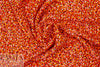 teeny flowers drapey lightweight woven - red