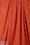 teeny flowers drapey lightweight woven - red