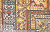 Istanbul patchwork drapey woven - olive/sunshine 2 yd
