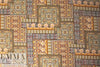 Istanbul patchwork drapey woven - olive/sunshine