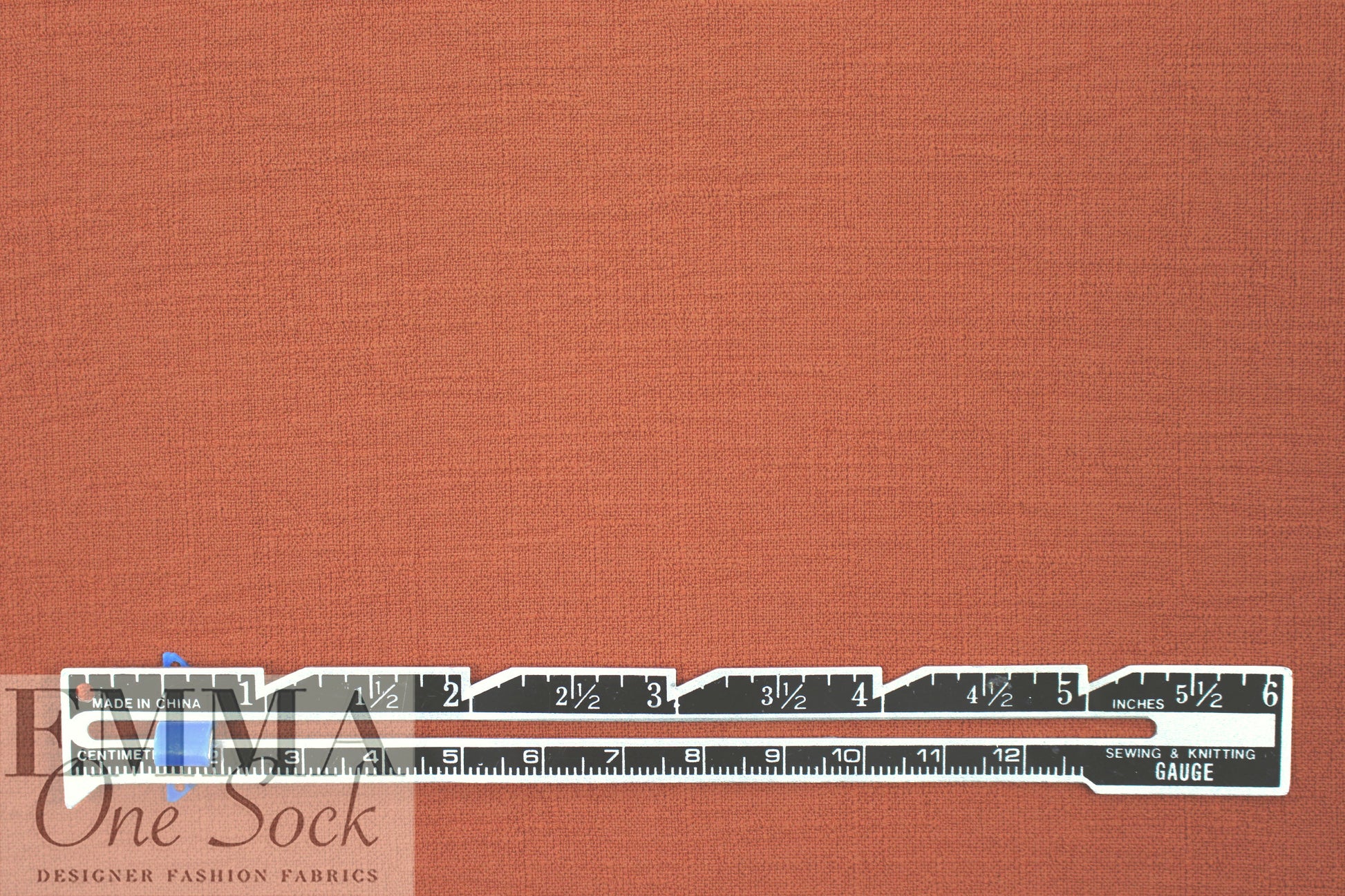 textured lightweight polyester woven - terracotta 1.25 yds