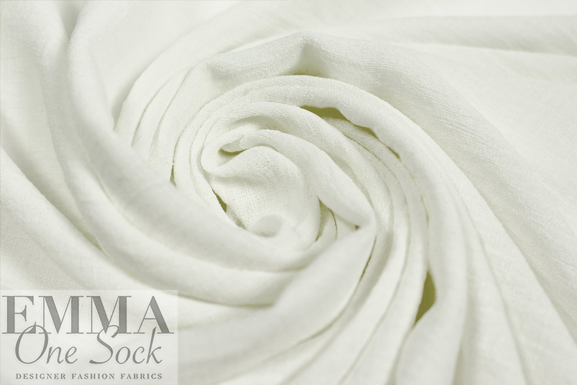 textured lightweight polyester woven - off white 1.75 yds
