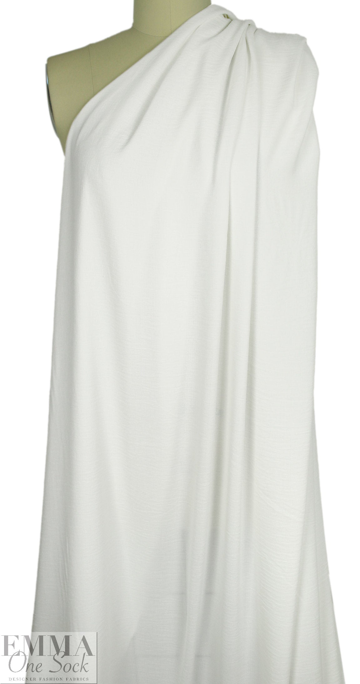textured lightweight polyester woven - off white 1.625 yd