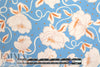 CA designer 'floral twirl' poly crepe woven