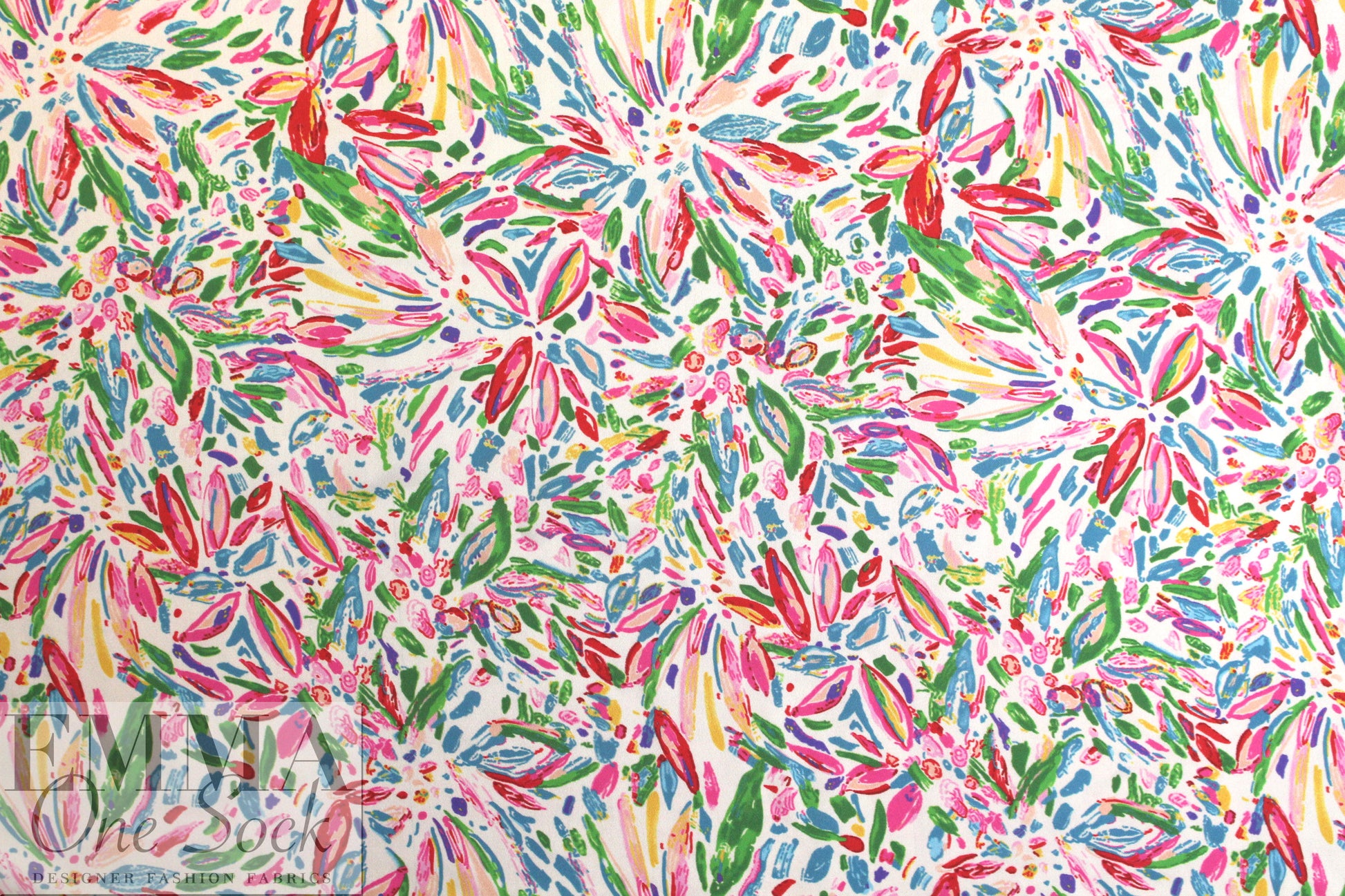 NY designer 'happy colors' polysilk woven