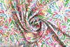 NY designer 'happy colors' polysilk woven