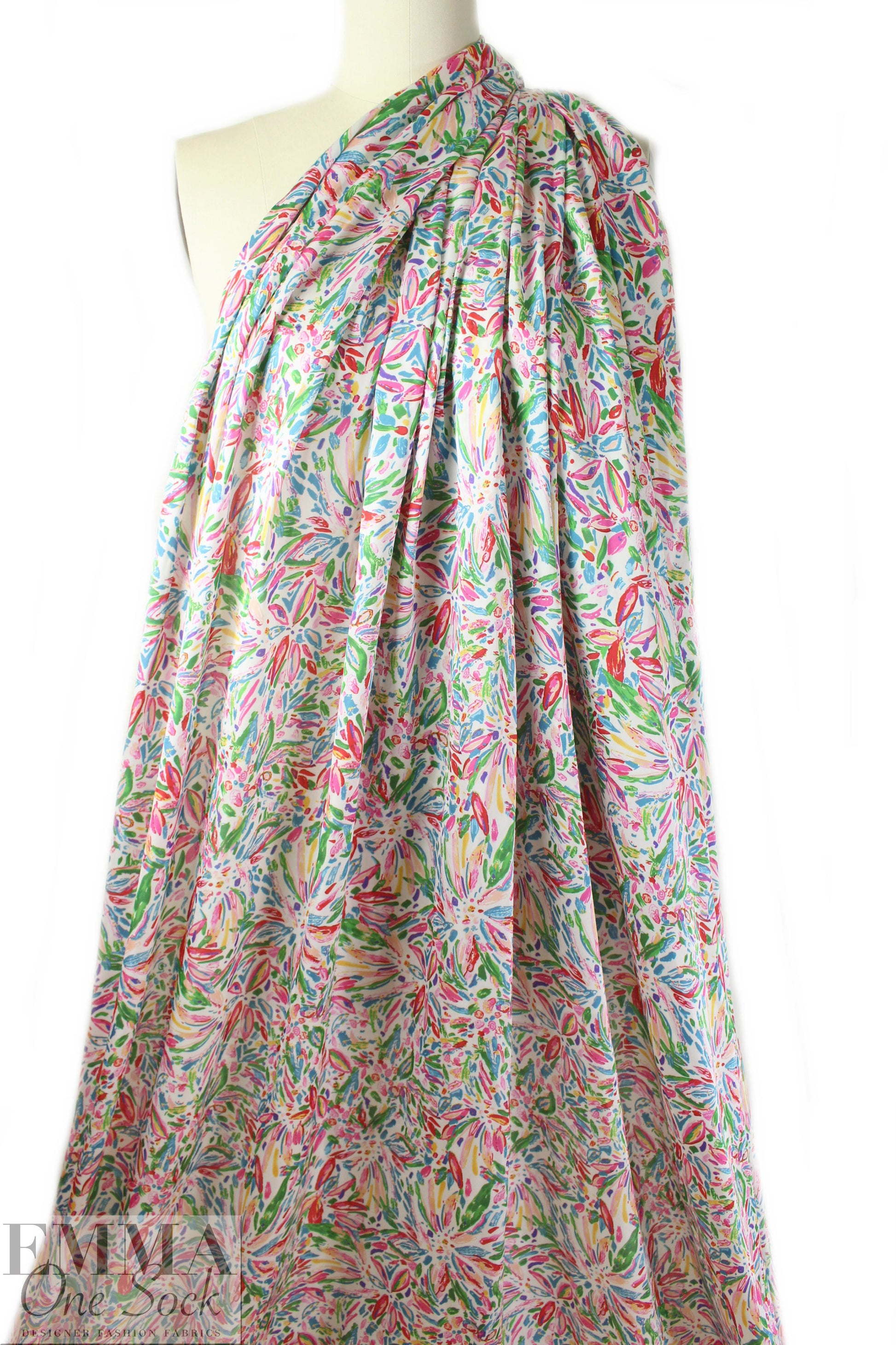 NY designer 'happy colors' polysilk woven