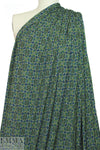 NY designer olive/teal graphic ITY knit