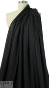 NY designer chain link black/gold metallic jacquard knit