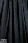 NY designer chain link black/gold metallic jacquard knit