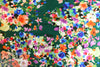 NY designer painted garden poly/nylon twill suiting