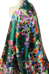 NY designer painted garden poly/nylon twill suiting