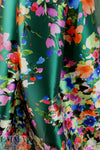 NY designer painted garden poly/nylon twill suiting