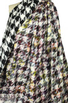 Carmen Marc Va1vo over-printed houndstooth coating 1.625 yds