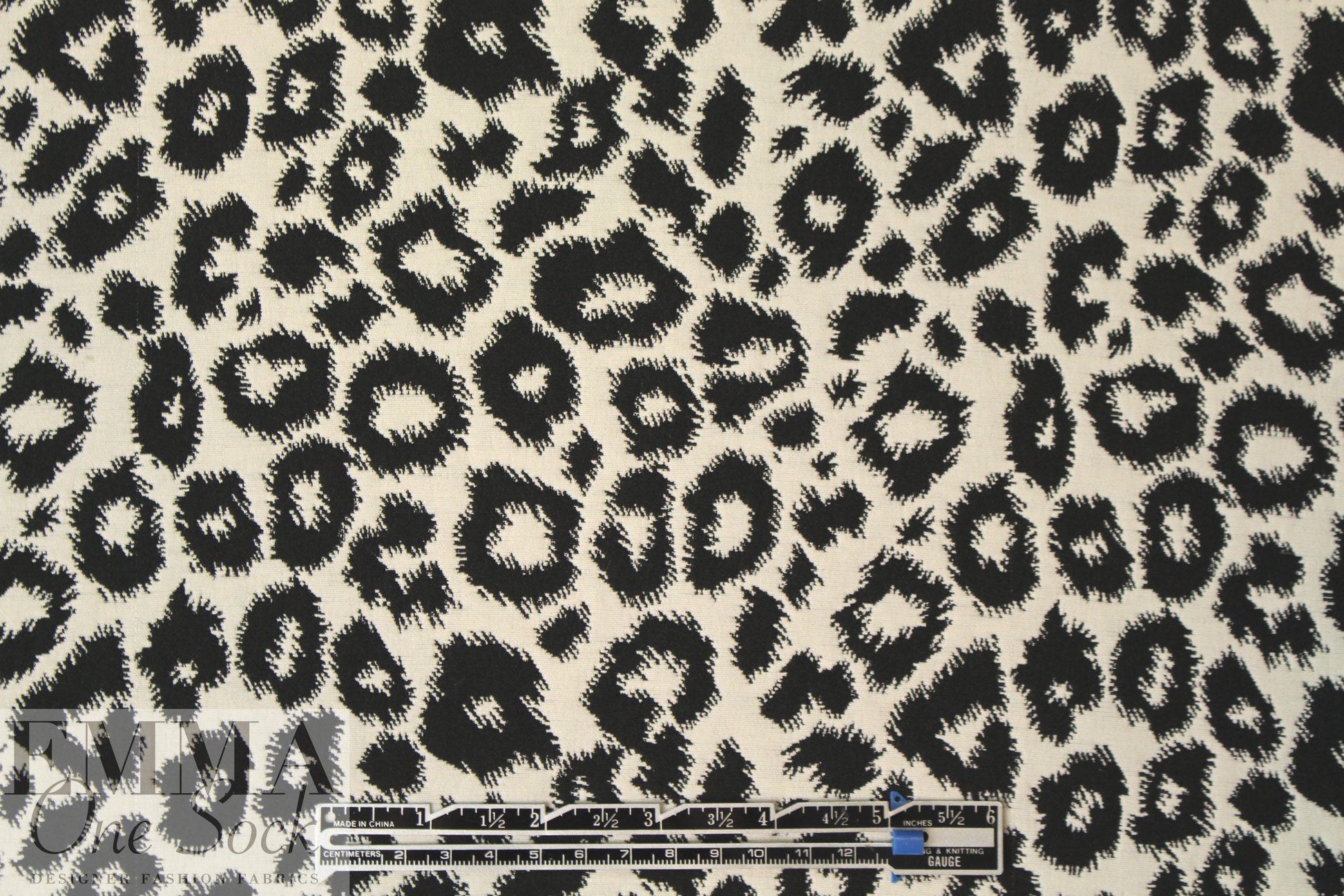 NY designer reversible jacquard - stylized animal 1.75 yds
