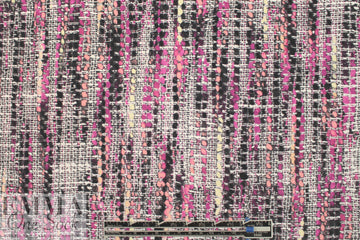 Italian phlox/peach dotty graphic poly knit