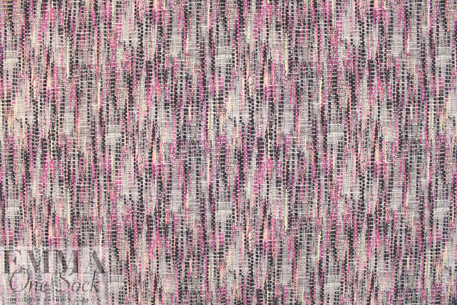 Italian phlox/peach dotty graphic poly knit 2 yd