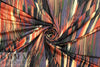 'southwest sunset' abstract poly/lycra knit 1 yard