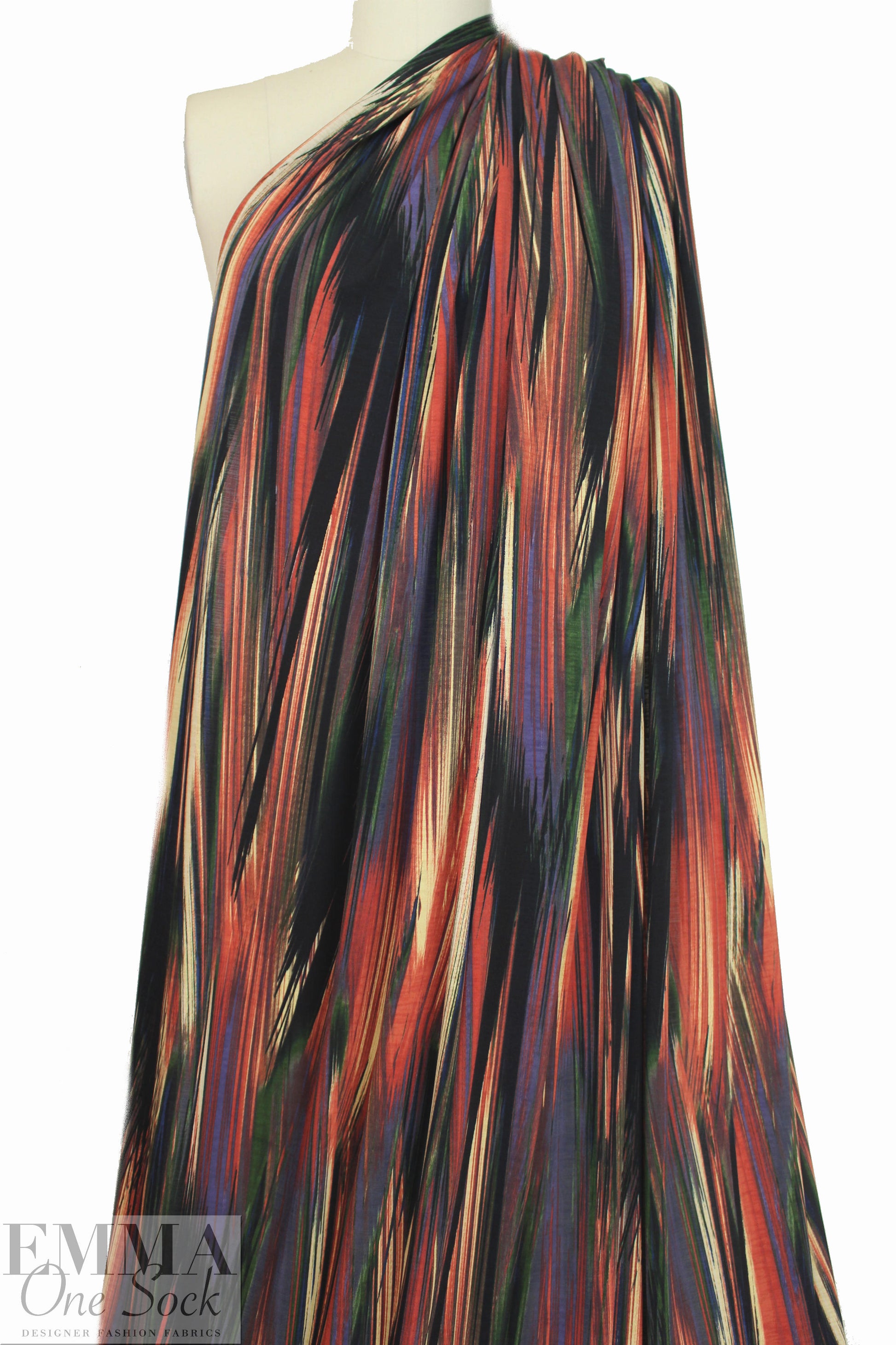 'southwest sunset' abstract poly/lycra knit