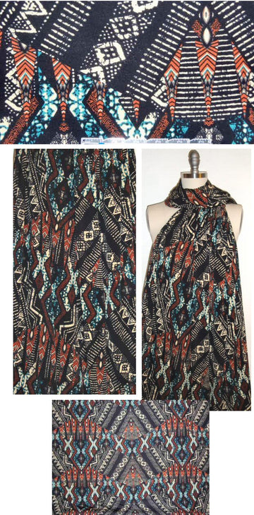 Me1issa Masse african design poly/lycra knit