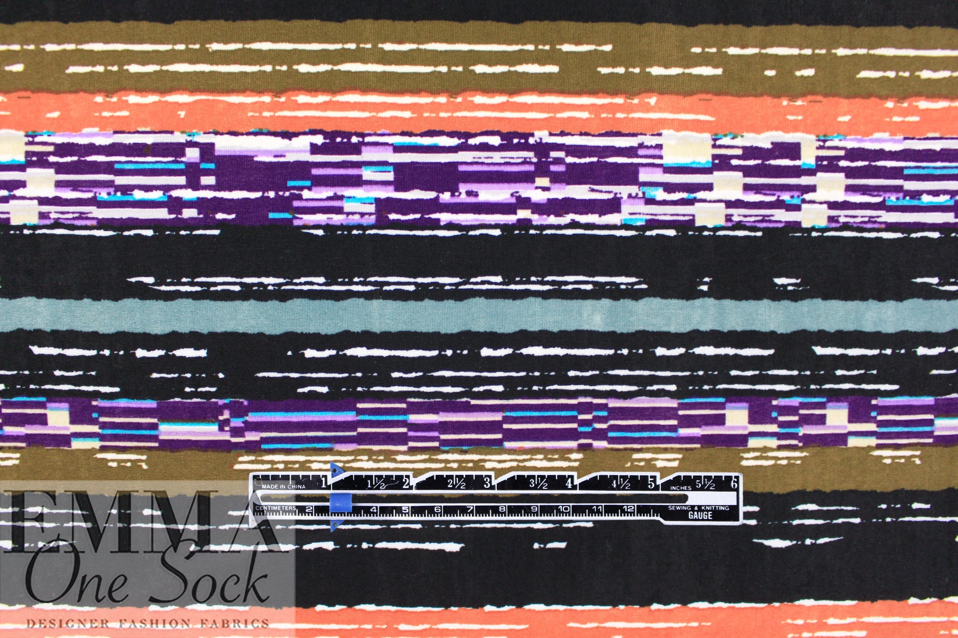 CA designer 'west coast stripes' lightweight drapey knit 2.25 yd