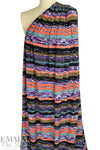 CA designer 'west coast stripes' lightweight drapey knit 2.25 yd