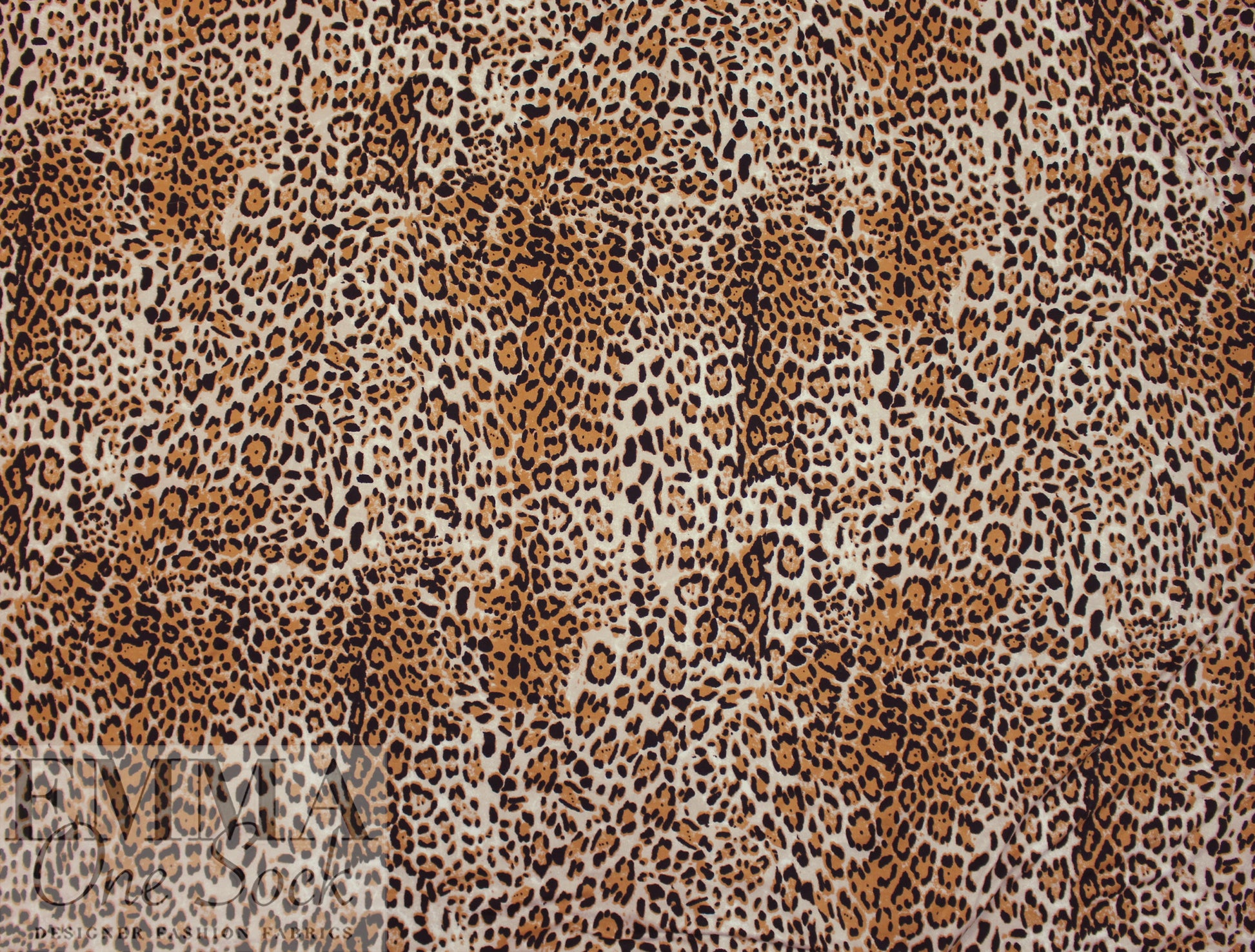 NY designer stylized leopard poly/spandex knit .875 yds