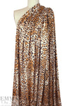 NY designer stylized leopard poly/spandex knit .875 yds