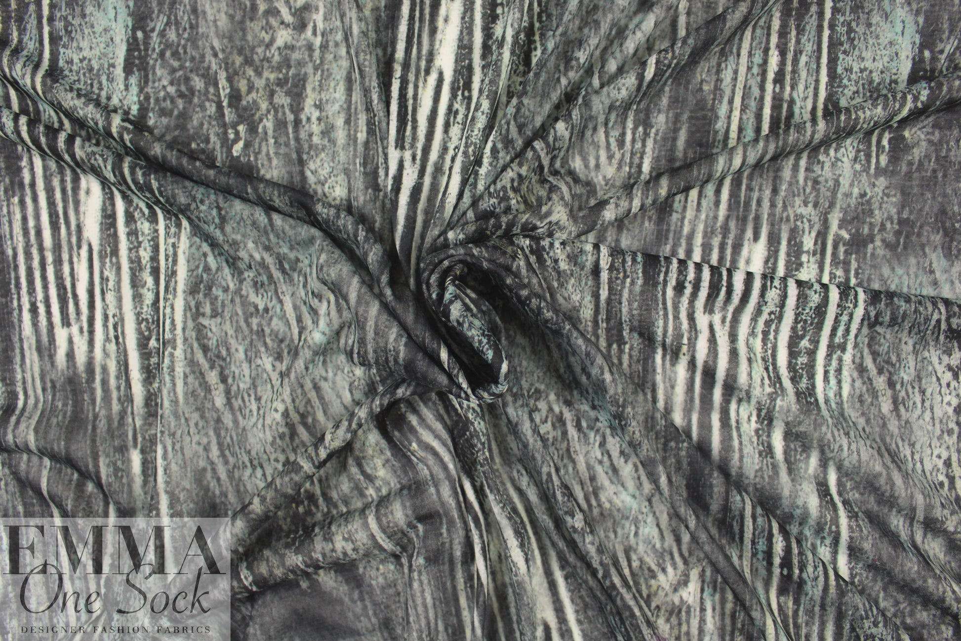 Italian 'organic textures' abstract micro-mesh knit 1 yard