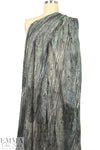 Italian 'organic textures' abstract micro-mesh knit