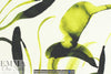 chartreuse floral abstraction print poly/lycra knit
