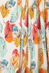 NY designer feather graphic ITY knit 1.5 yd