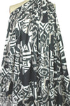 Italian prism graphic polyester interlock - black/gray 2 yds