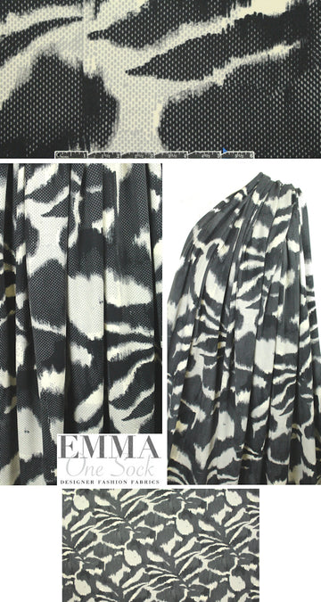 NY designer 'urban jungle' abstract athleisure knit 1.625 yd